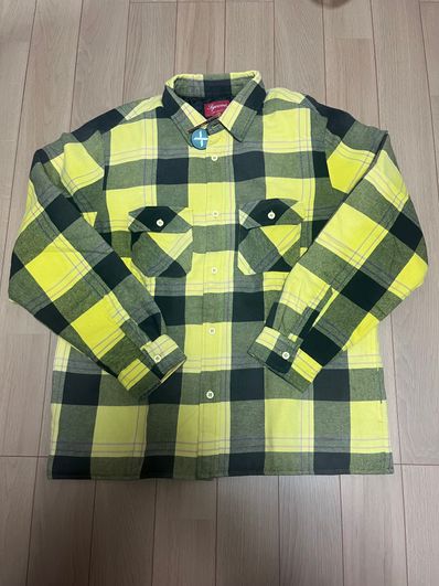 Supreme Quilted Flannel Shirt "Yellow"