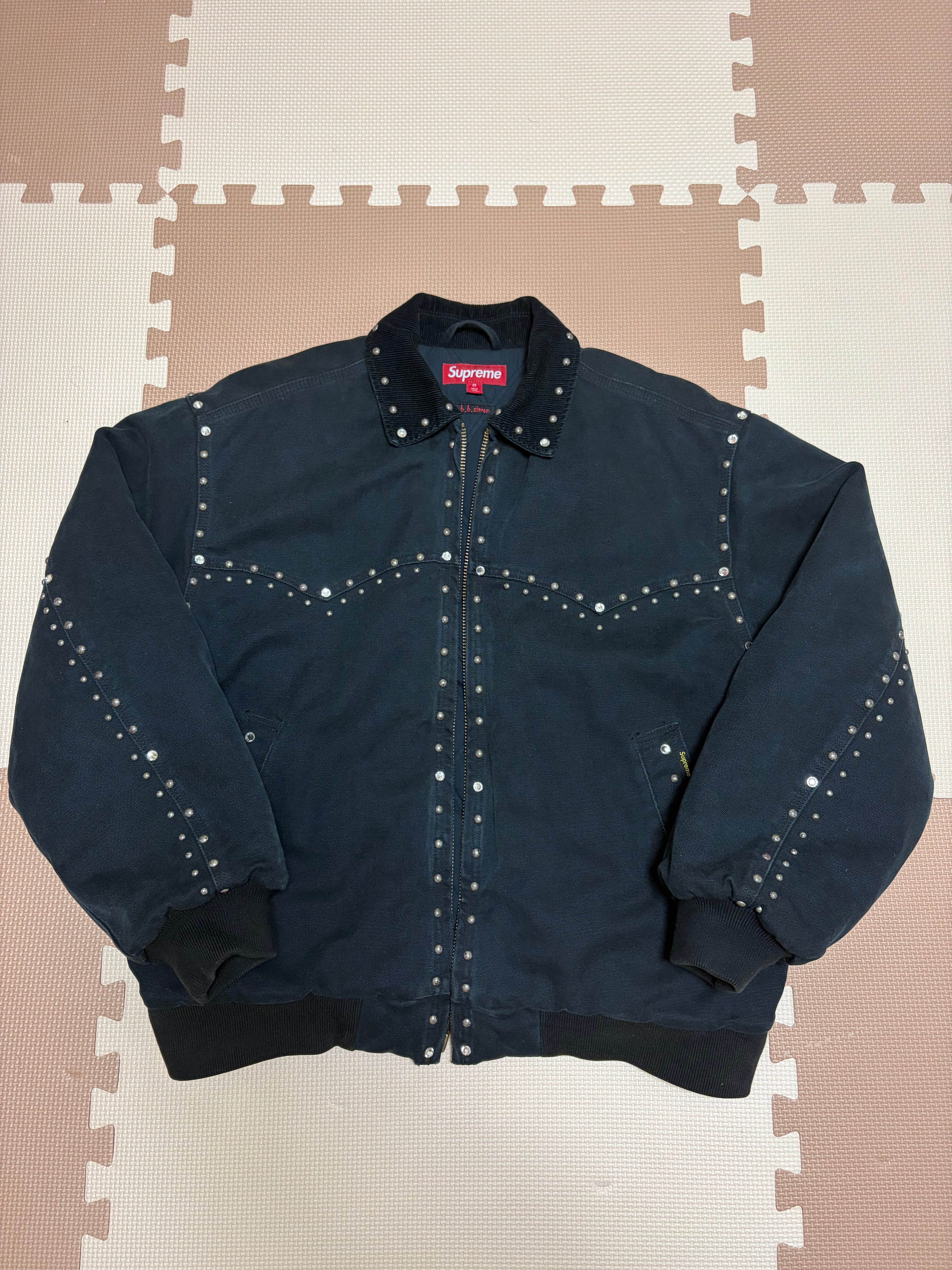 Supreme x B.B. Simon Studded Work Jacket "Black"