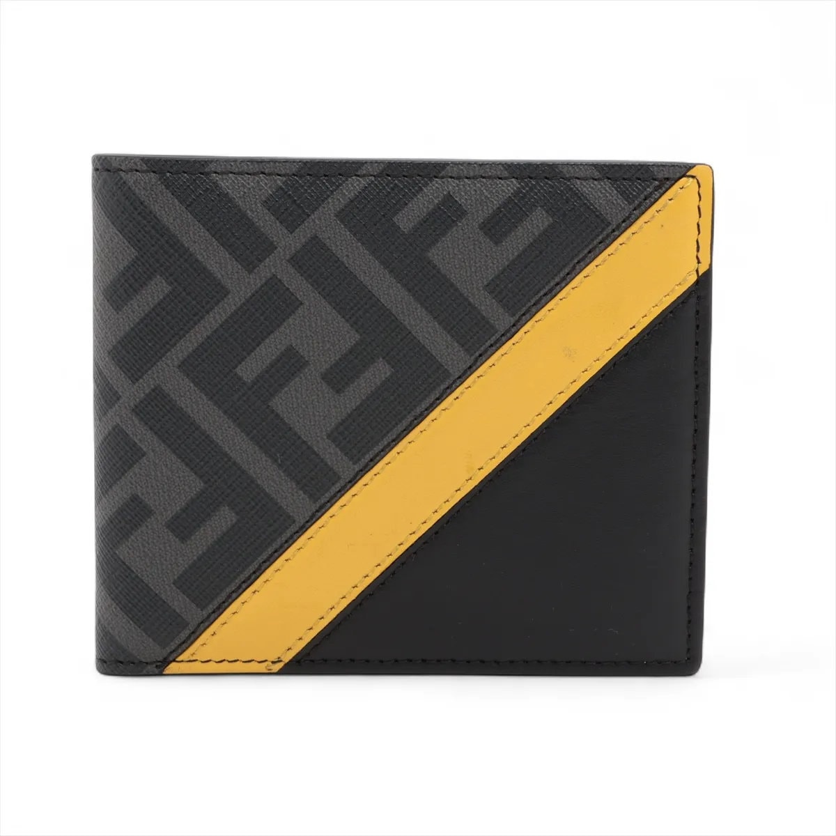 ■極美品 フェンディ ズッカ 7M0169 二つ折り 財布