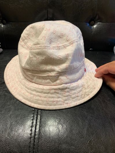 Supreme Jacquard Logos Denim Crusher "Pink"