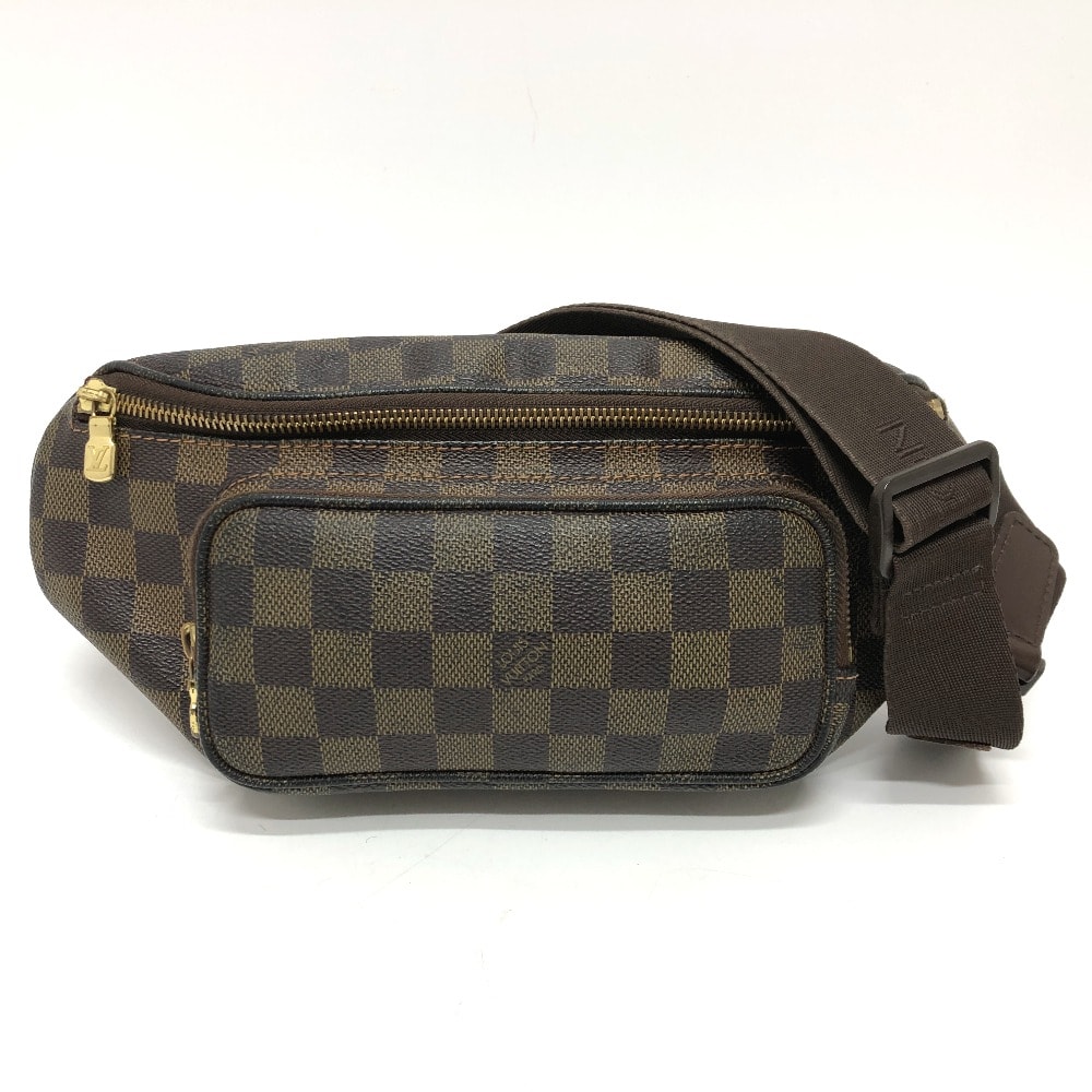 ルイヴィトン LOUIS VUITTON バムバッグ・メルヴィール N51172 ダミエライン カバン ウエストバッグ ダミエキャンバス エベヌ ブラウン