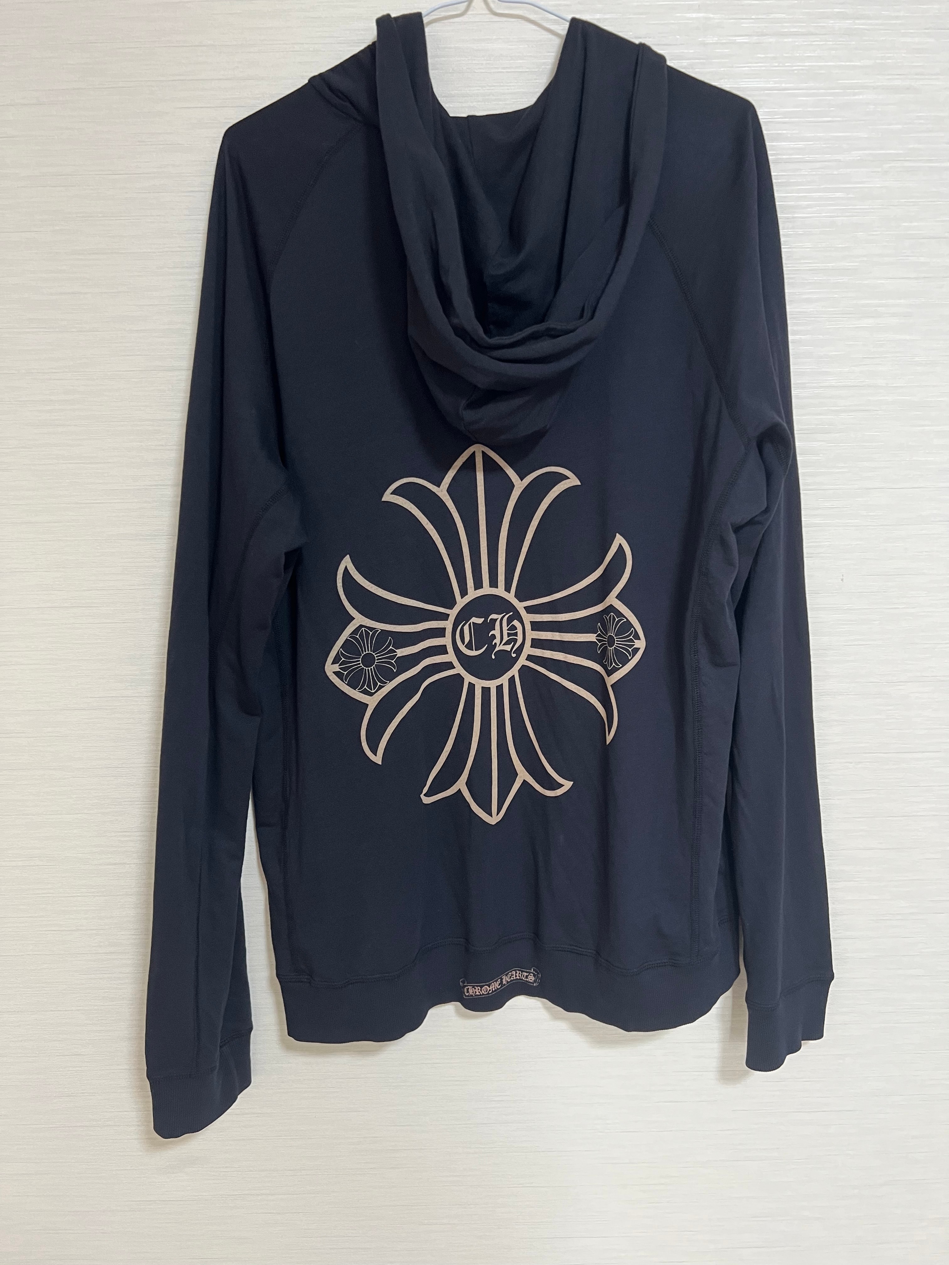 CHROME HEARTS OLD CH Plus Gold Print Zip
