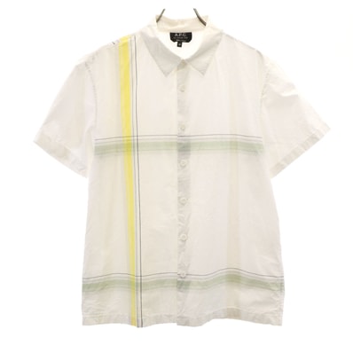 A.P.C. アーペーセー 半袖 シャツ M ホワイト