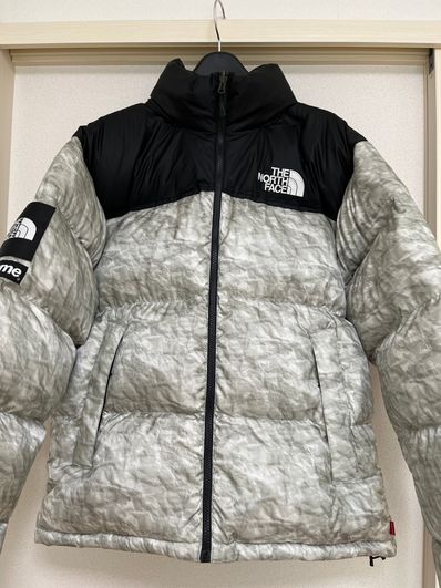 Supreme x The North Face Nuptse Jacket "White Paper Print"