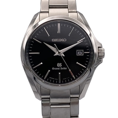 SEIKO セイコー GRAND SEIKO グランドセイコー マスターショップ限定 腕時計 SBGX083 9F62-0AG0 ステンレススチール ブラック シルバー クオーツ メンズ【中古】