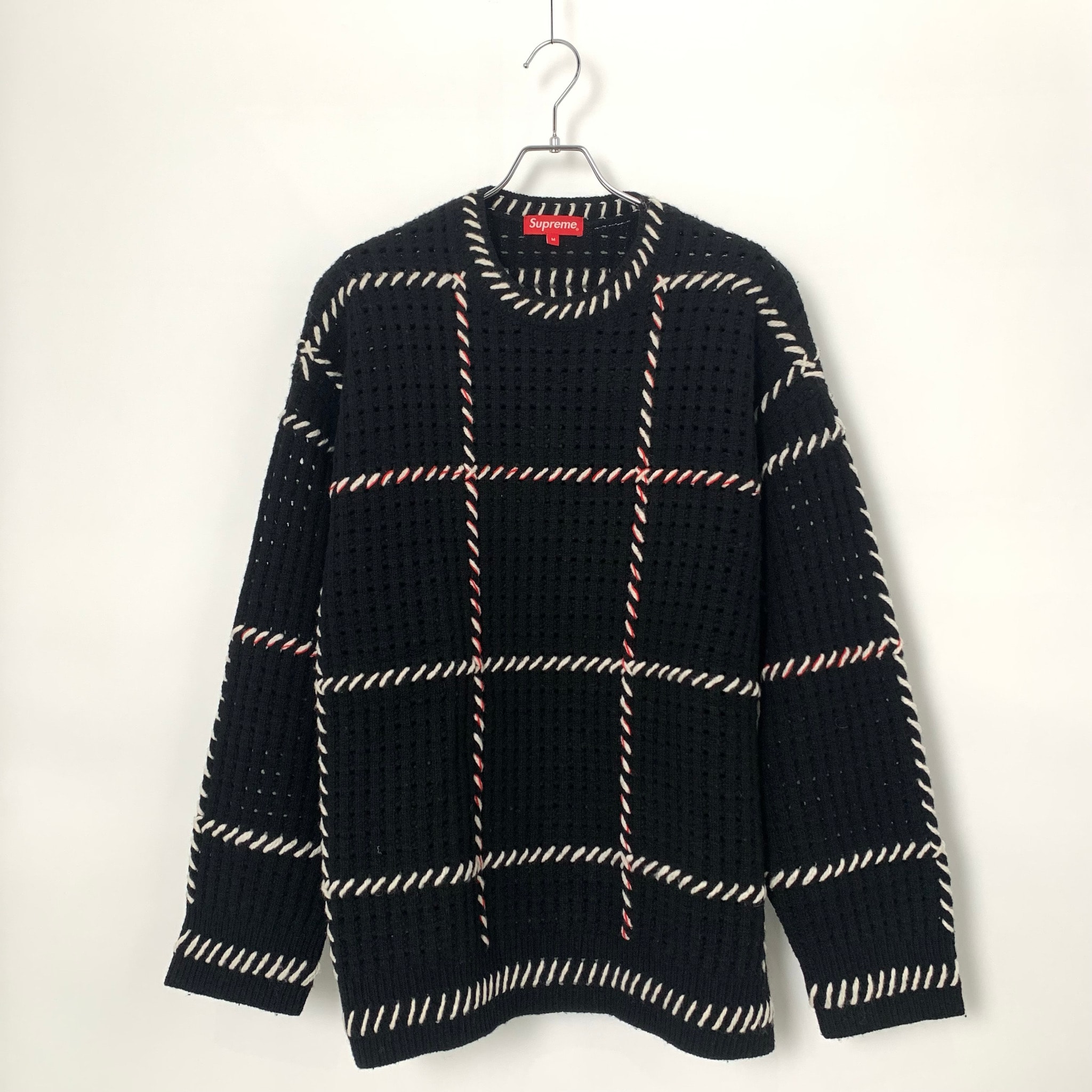Supreme Quilt Stitch Sweater "Black"
