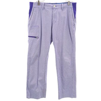 adidas アディダス 千鳥柄 ゴルフ パンツ 85 パープル系