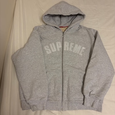 Supreme Arc Thermal Lined Zip Up Hooded Sweatshirt (25AW) "Ash Grey"