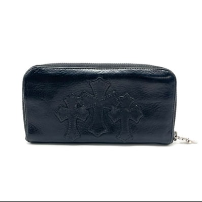 CHROME HEARTS クロムハーツ セメタリークロス ウォレット 財布 ラウンドファスナー