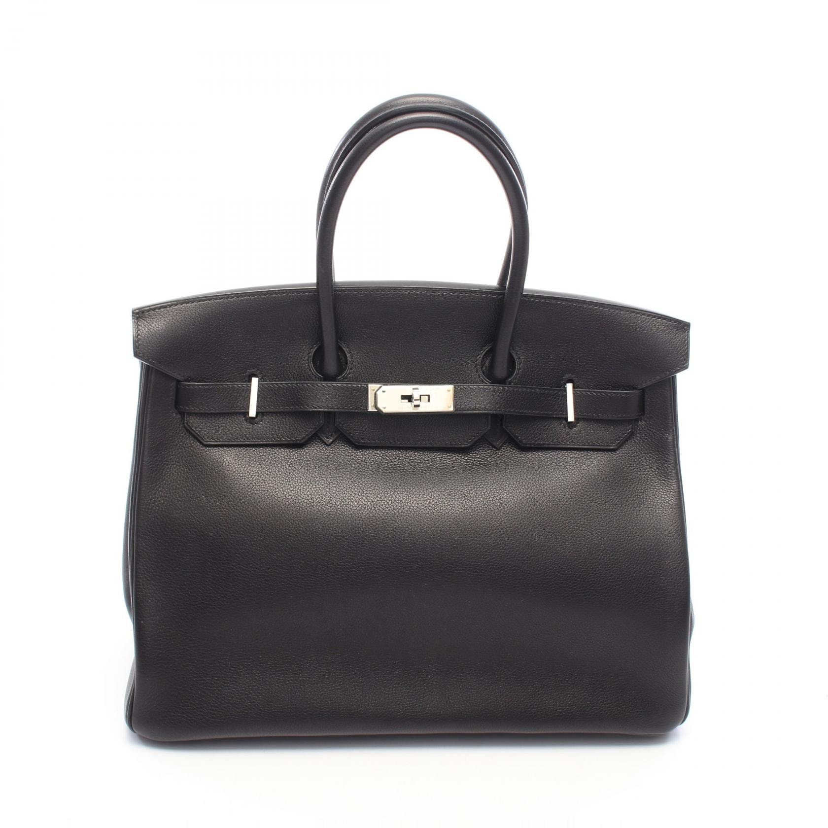 エルメス HERMES バーキン35 ハンドバッグ バッグ カーフ(牛革) エバーカーフ □J刻印(2006年製造) レディース ブラック系 【中古】