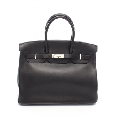 エルメス HERMES バーキン35 ハンドバッグ バッグ カーフ(牛革) エバーカーフ □J刻印(2006年製造) レディース ブラック系 【中古】