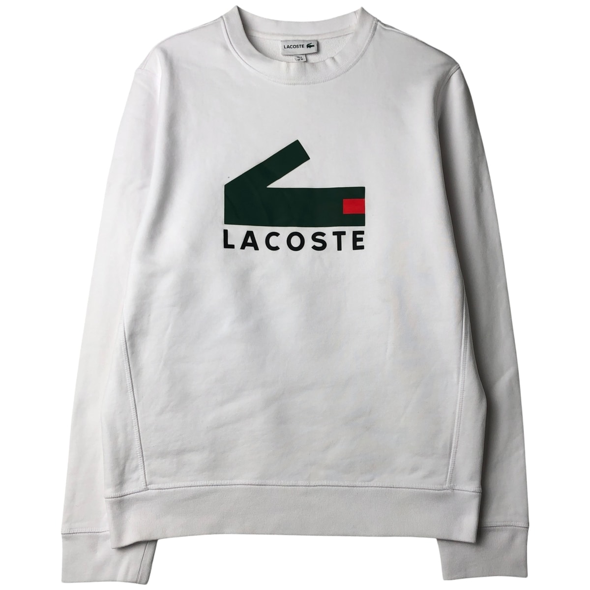 古着 ラコステ LACOSTE ロゴスウェットシャツ トレーナー メンズM相当/eaa482938