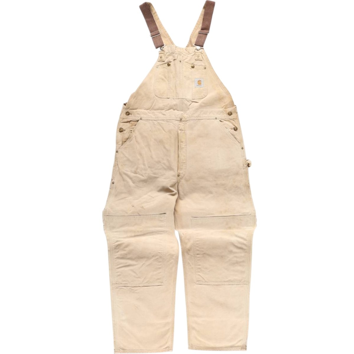 古着 カーハート Carhartt ダブルニー ダック オーバーオール メンズw39相当/eaa599503
