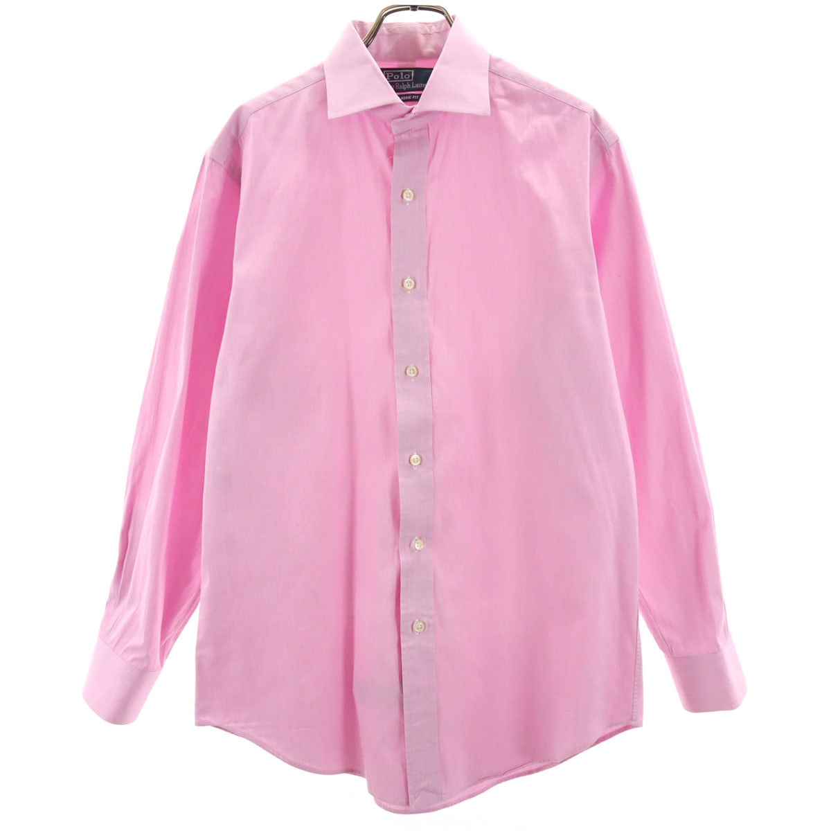 Polo by Ralph Lauren ポロバイラルフローレン 長袖 クラシックフィット コットンシャツ 15 1/2-32/33 ピンク