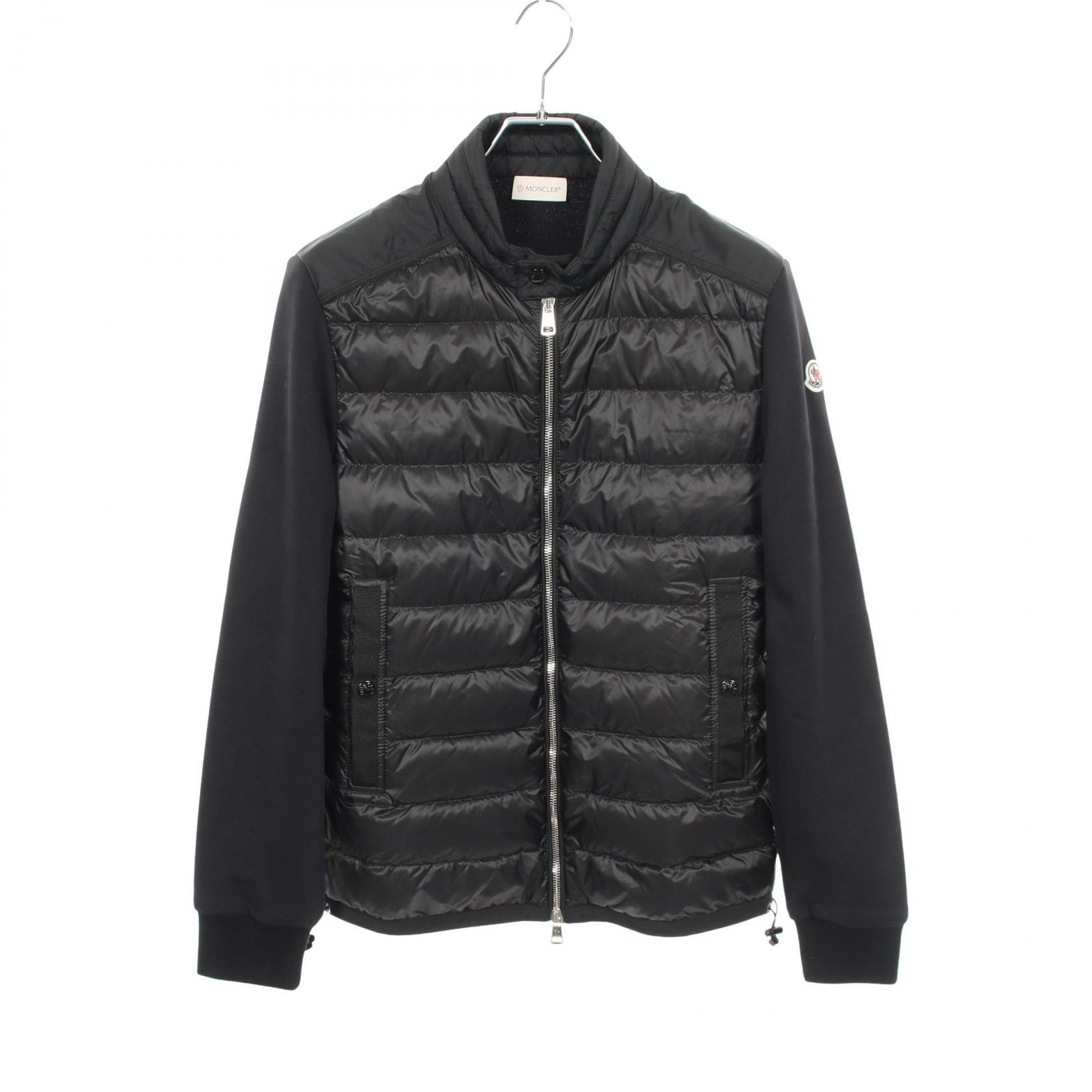 モンクレール MONCLER 切替 ダウンジャケット 衣料品 アウター ナイロン コットン メンズ ブラック系 8416800 【中古】