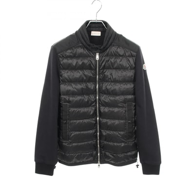 モンクレール MONCLER 切替 ダウンジャケット 衣料品 アウター ナイロン コットン メンズ ブラック系 8416800 【中古】