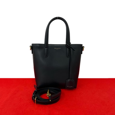 SAINT LAURENT PARIS サンローランパリ トイ ショッピングバッグ レザー ショルダーバッグ ブラック
78293