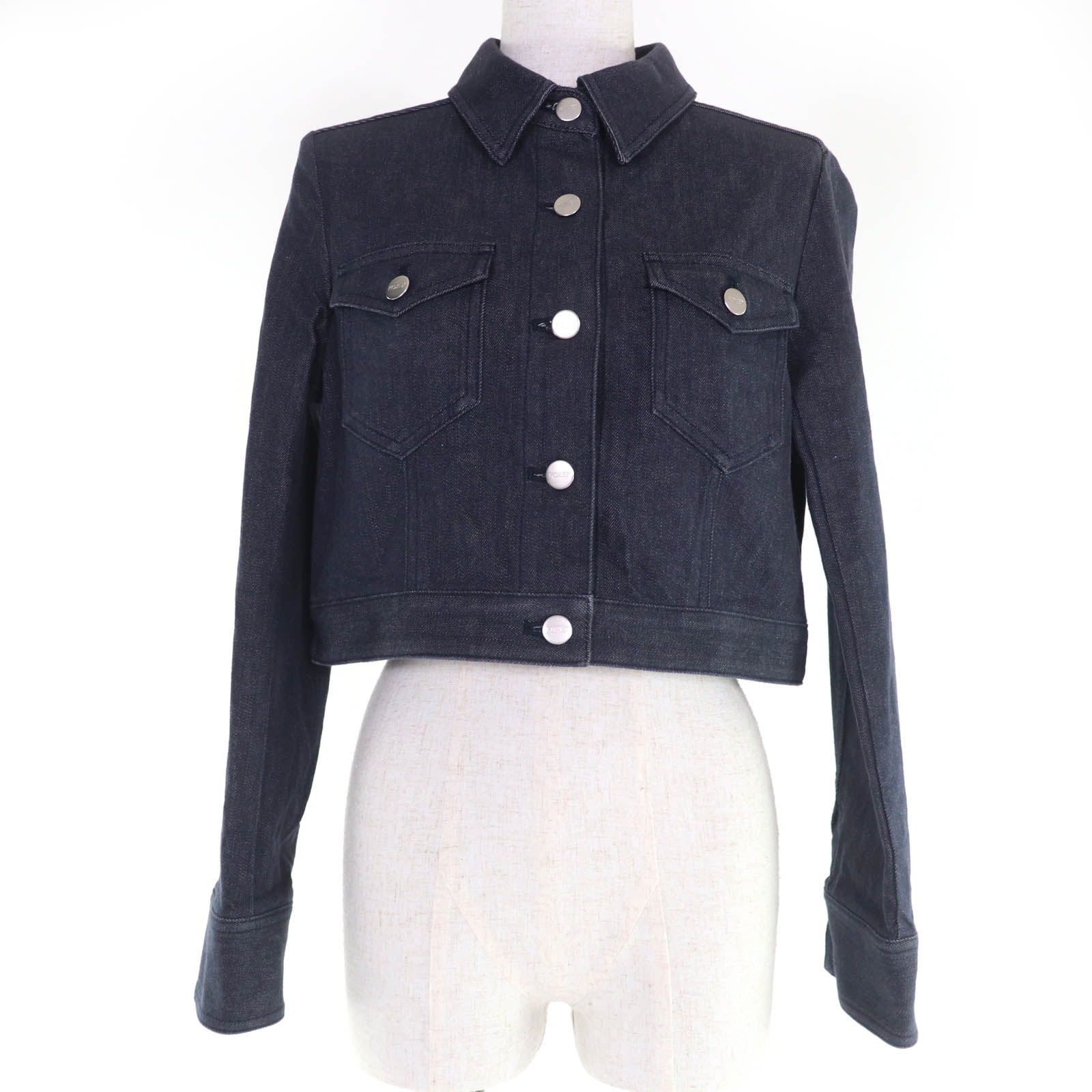 美品 フォクシー ニューヨーク デニムジャケット インディゴ 40 40535
