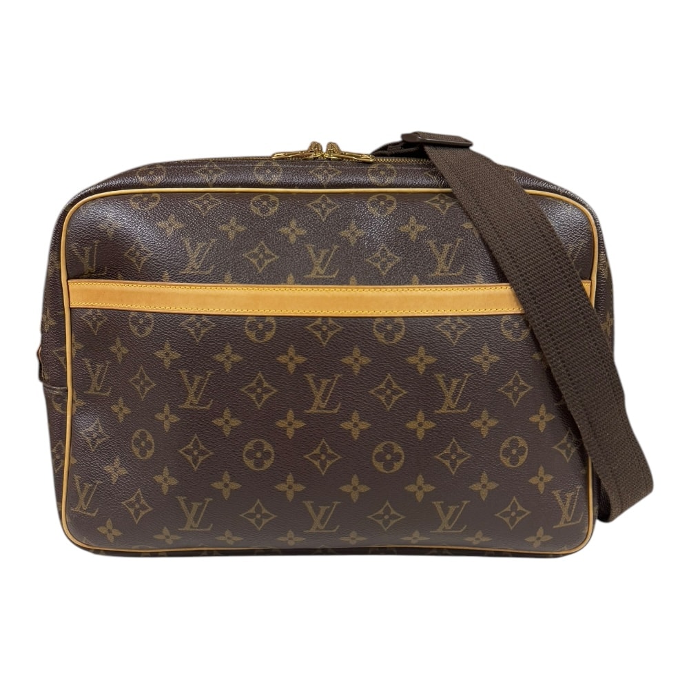 ルイヴィトン リポーターGM モノグラム ハンドバッグ モノグラムキャンバス M45252 ブラウン メンズ LOUIS VUITTON  中古