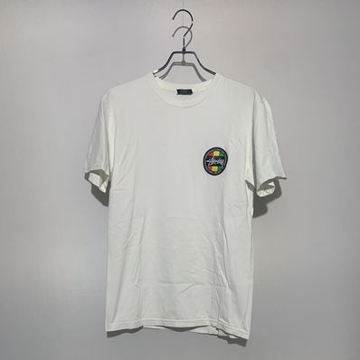 STUSSY RASTA CLOAR PATCH TEE White