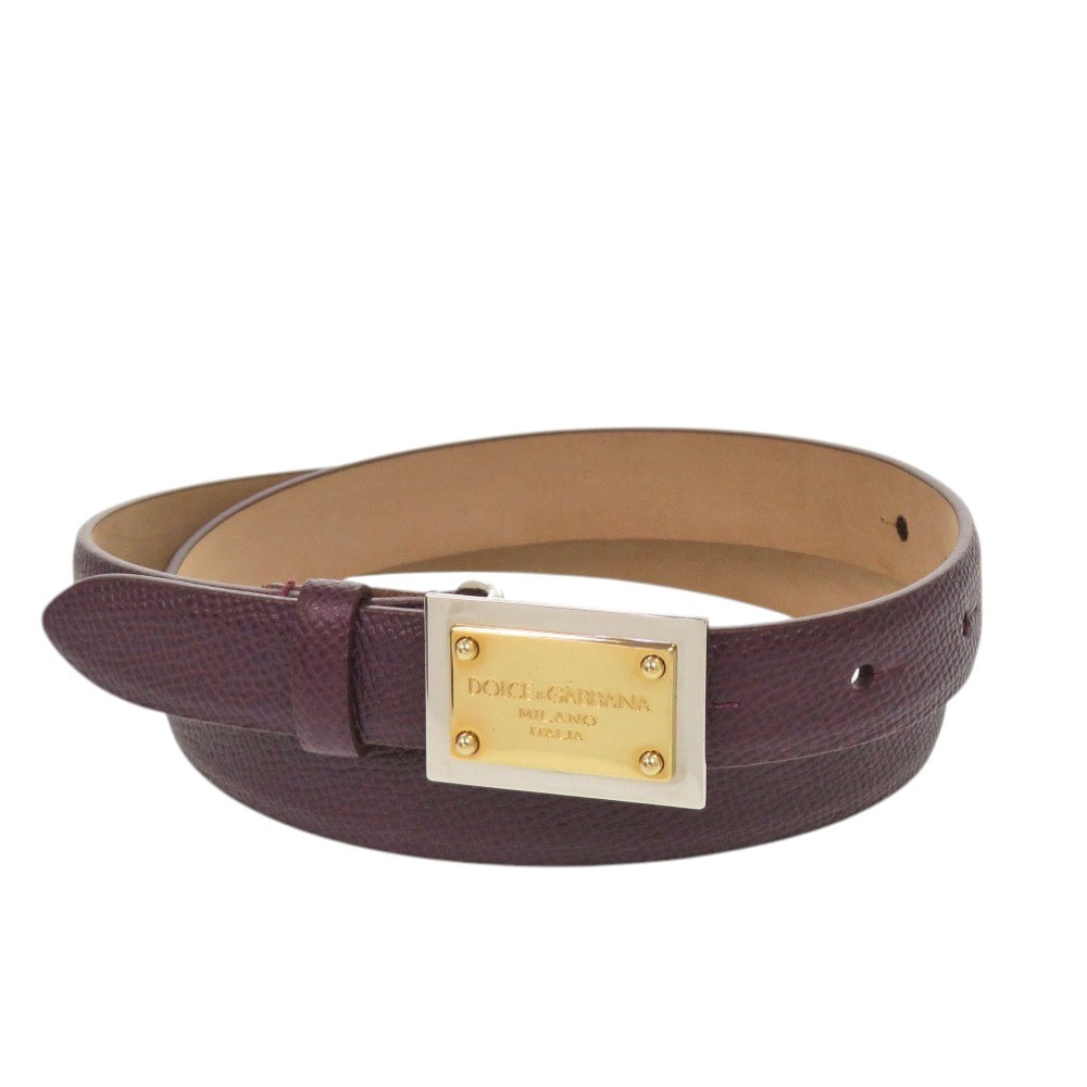 ドルチェアンドガッバーナ ロゴプレートバックル BE0795