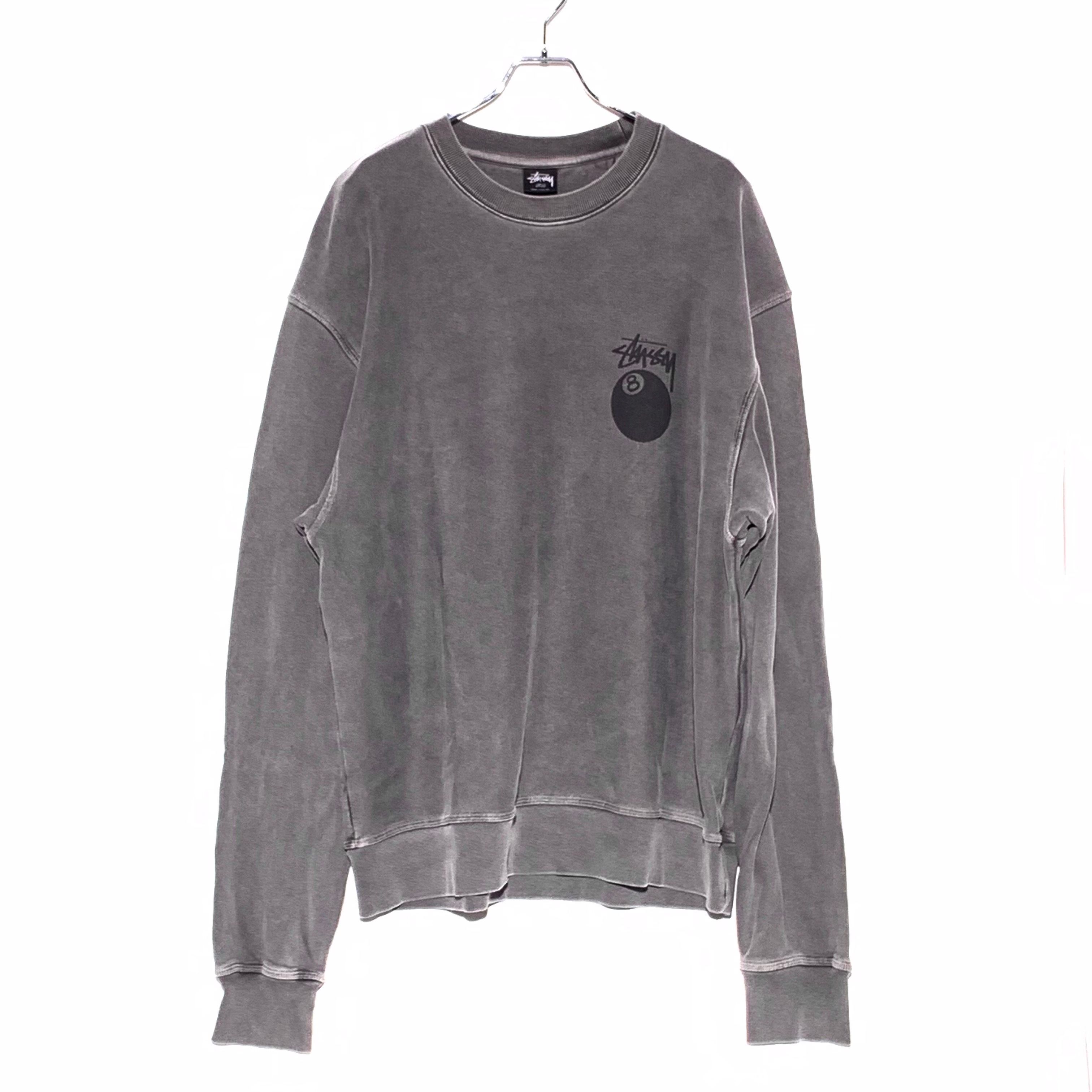 STUSSY 8 BALL CREW PIGMENT DUED BLACK