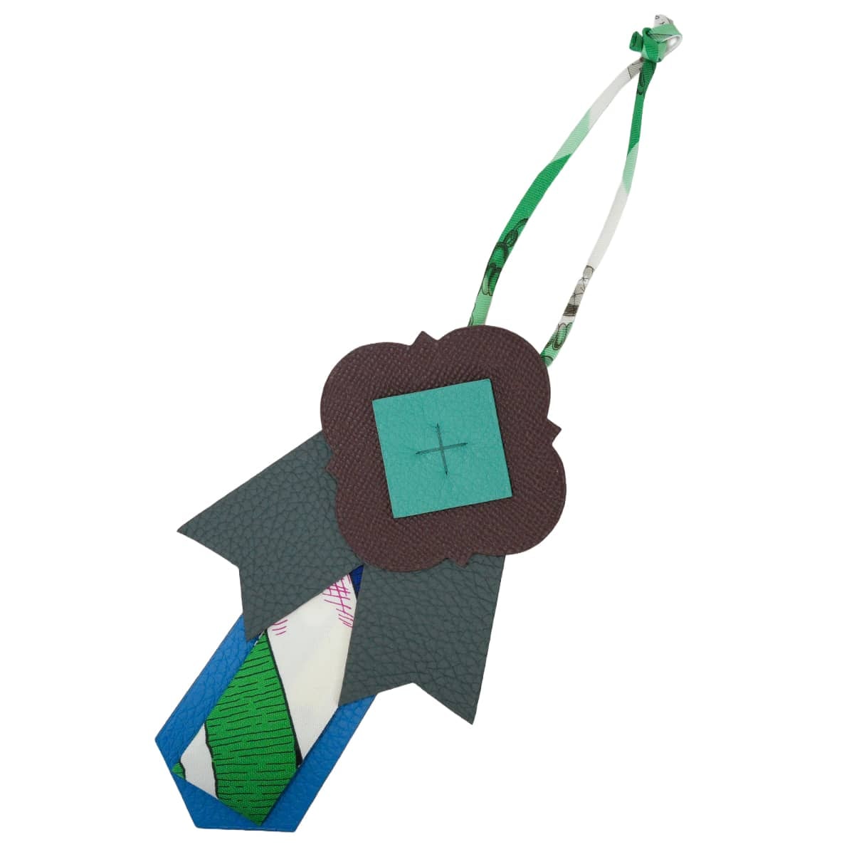 HERMES エルメス バッグチャーム コケード プティアッシュ マルチカラー トリヨン/トゴ/エプソン/シルク/エバーカラー 新品未使用