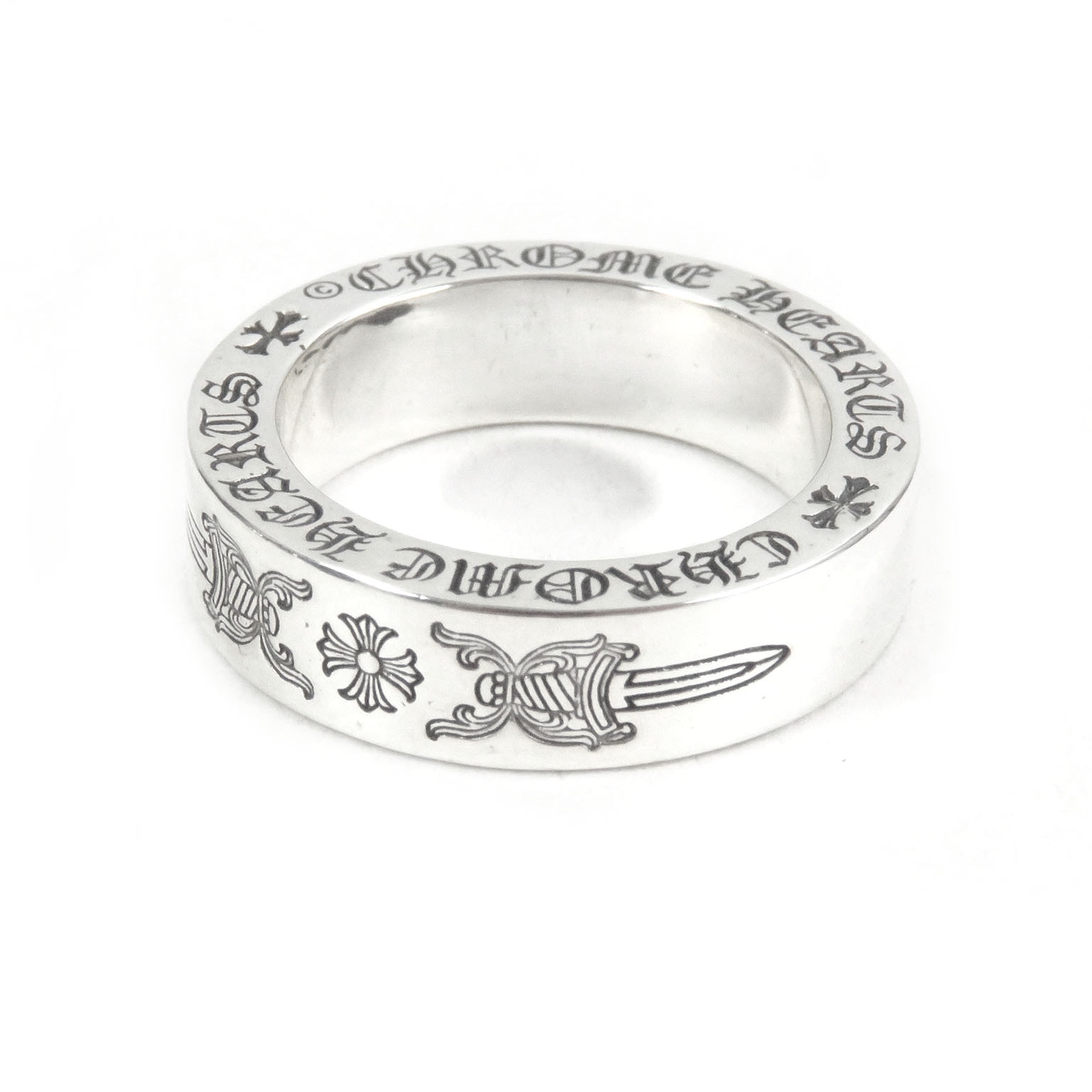 Chrome Hearts Spacer Ring 6mm Dagger Plus "Silver"