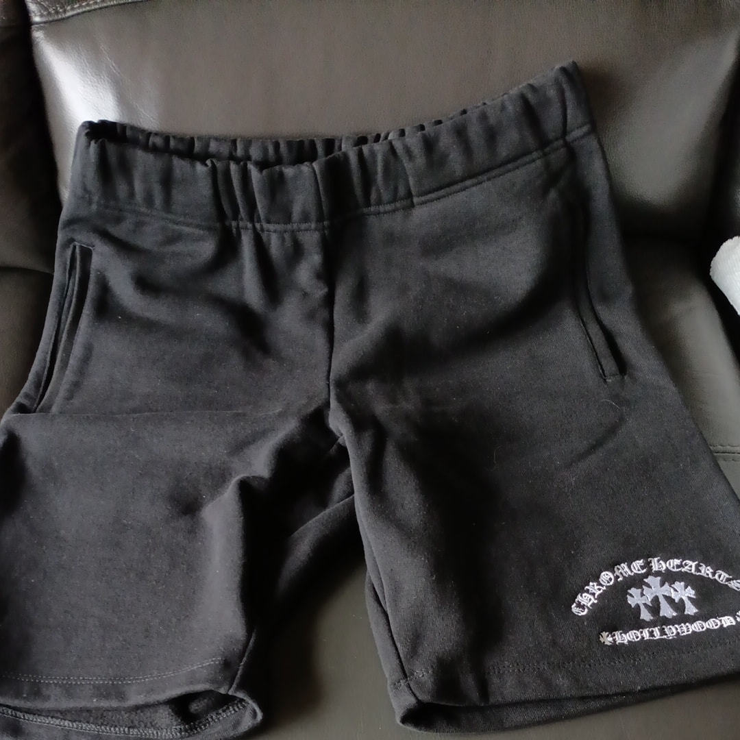 Chrome Hearts Y Not Triple Cross Sweat Shorts "Black"