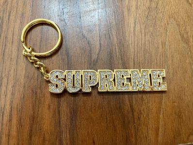 Supreme block 2025 logo keychain