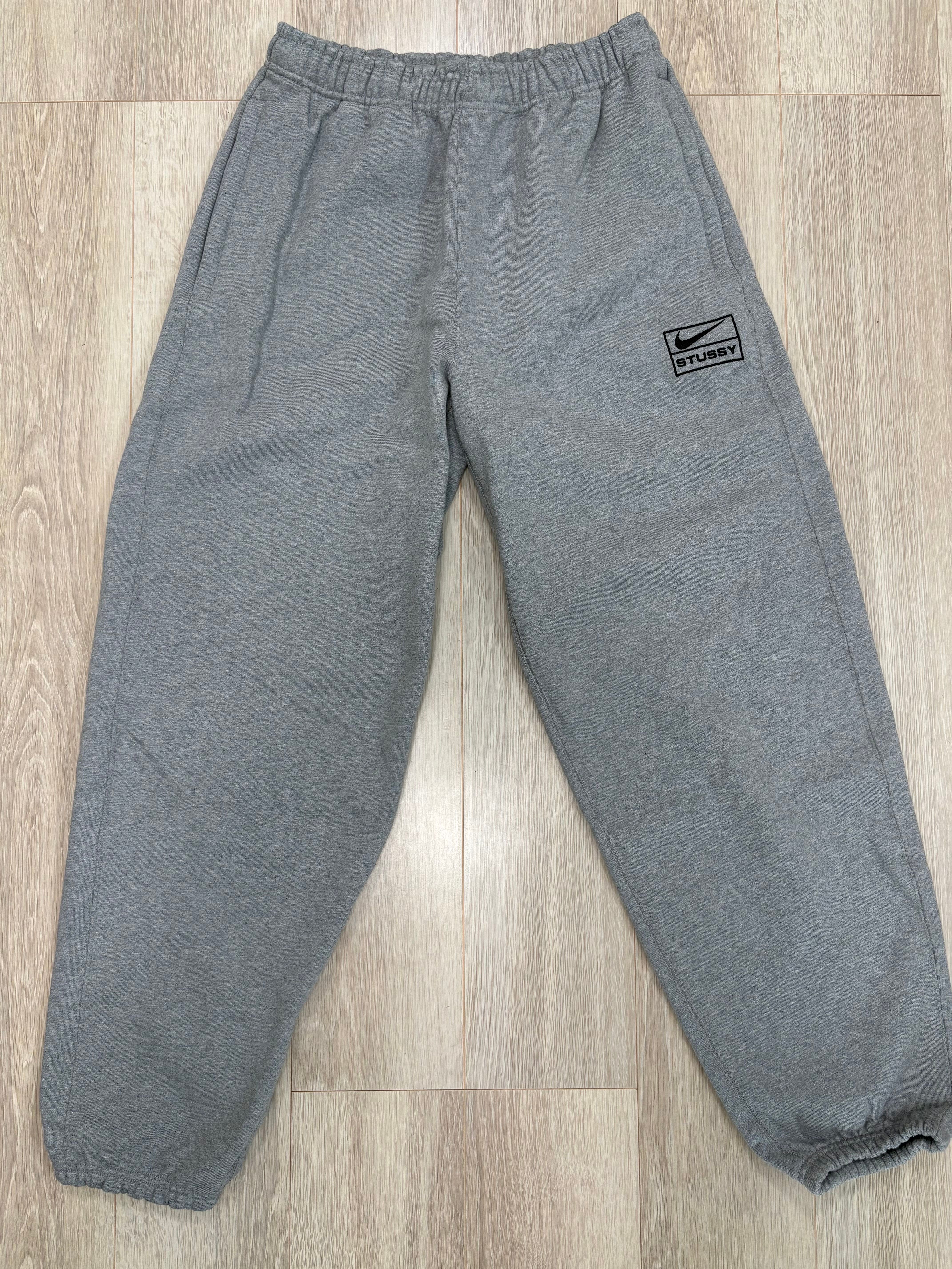Stussy x Nike Fleece Pants (US Size) "Grey" DO9340-063