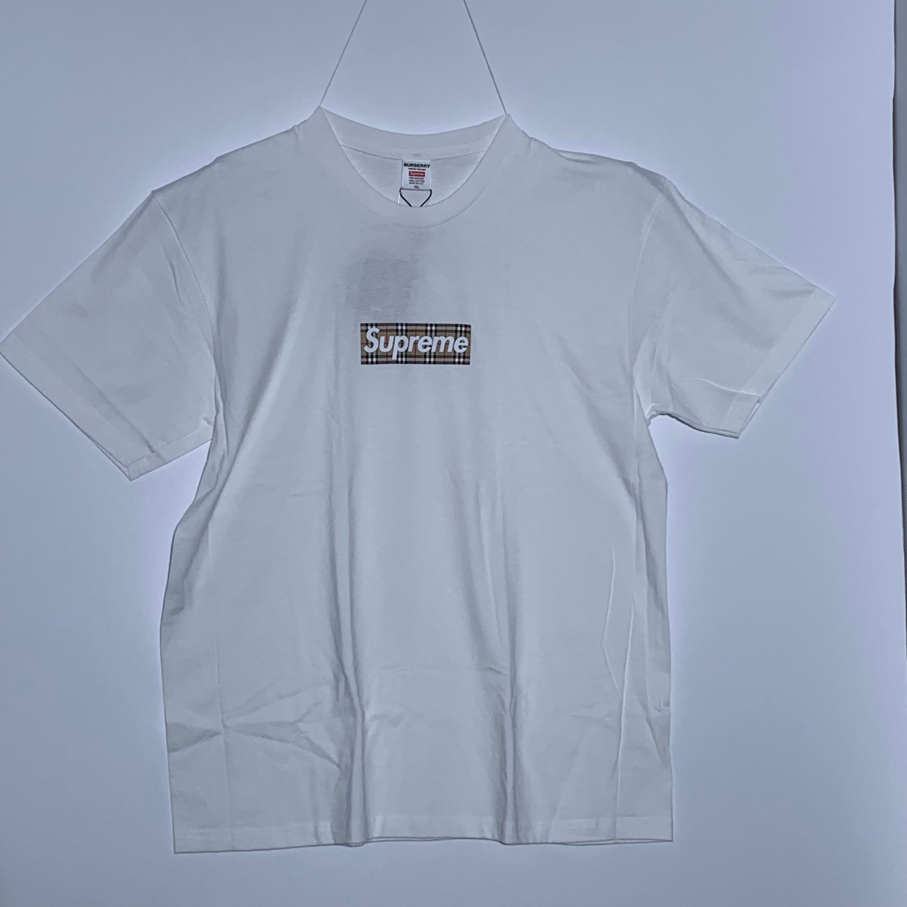 Supreme / Burberry Box Logo Tee "White"