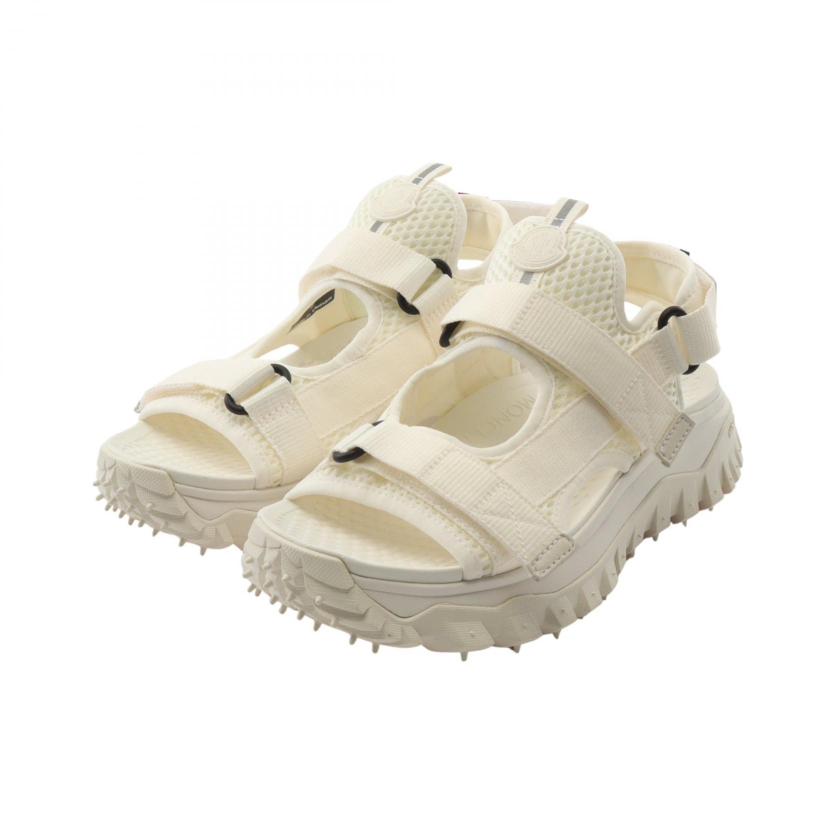 モンクレール MONCLER TRAILGRIP VELA サンダル 靴 キャンバス メッシュ レディース ホワイト系 4L00110M380803237 【新品】
