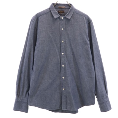 PAUL SMITH COLLECTION ポールスミスコレクション 日本製 長袖 シャツ L ネイビー