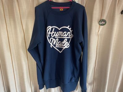 HUMAN MADE RAGLAN CREWNECK SWEATSHIRT "Navy"