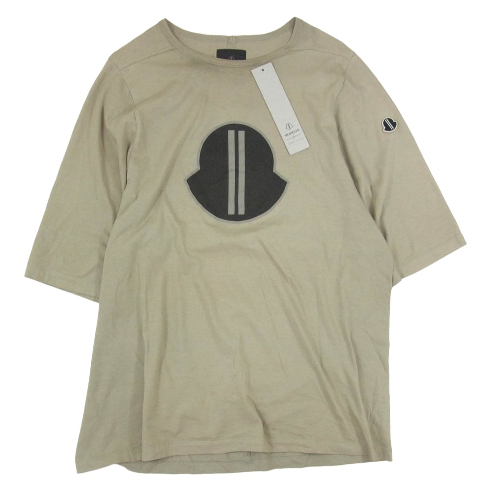 Rick Owens リックオウエンス Tシャツ I209N8C00001 SS LEVEL T-SHIRT モンクレール プリント 半袖 レベル Tシャツ カーキ系 M【中古】