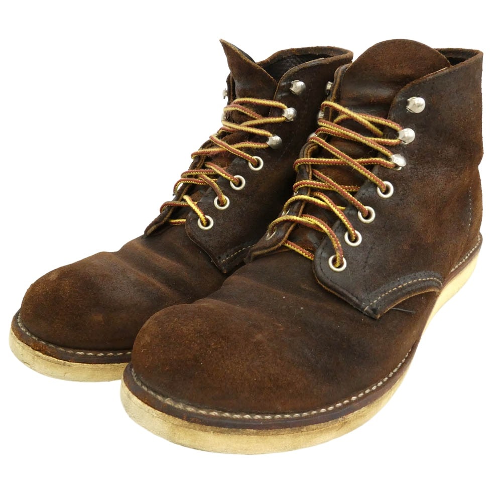 RED WING レッドウィング 8164 USA製  6-inch Classic Round クラシックラウンド スエード ブーツ ブラウン系 27.5cm【中古】