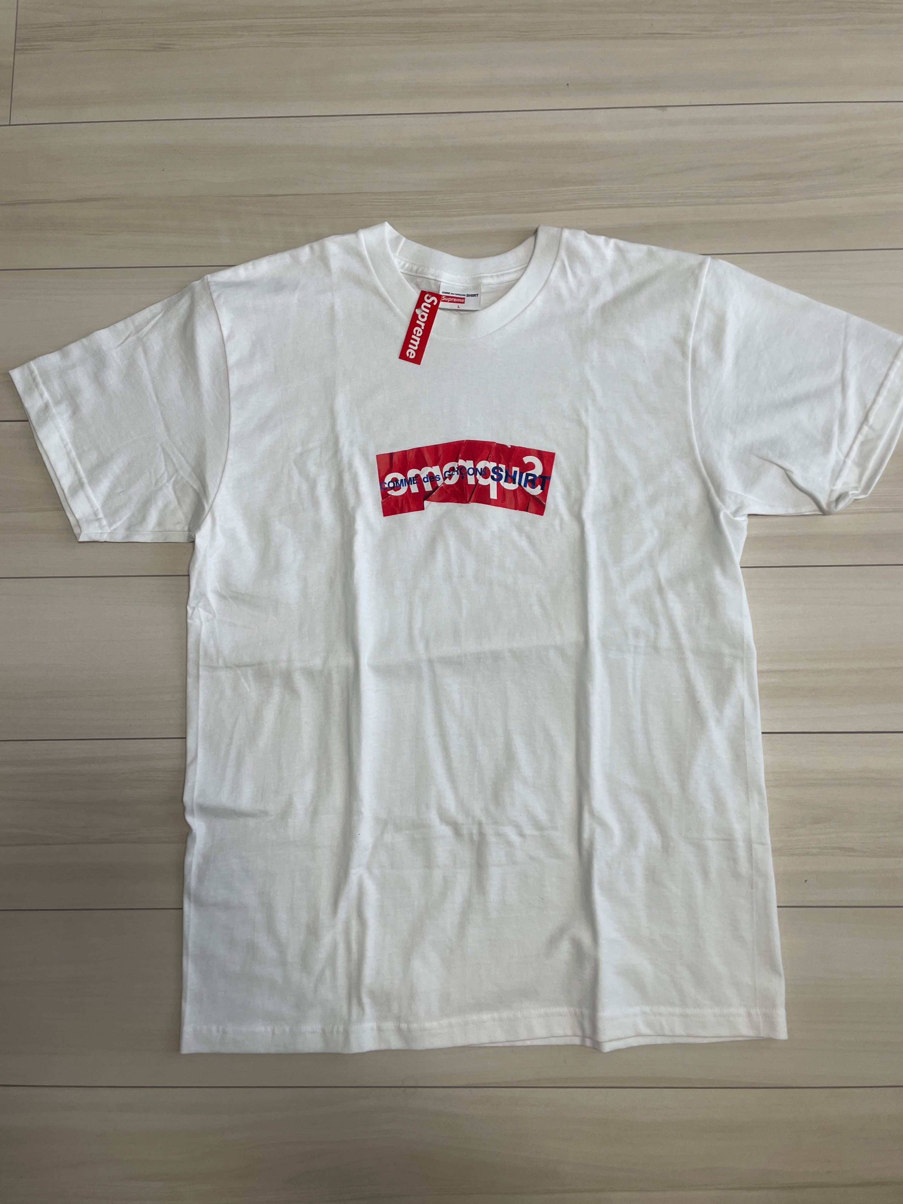Supreme COMME des GARCONS SHIRT Box Logo Tee "Red"