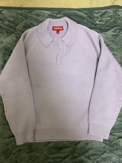 Supreme Small Box Polo Sweater (25FW) "Lavender"