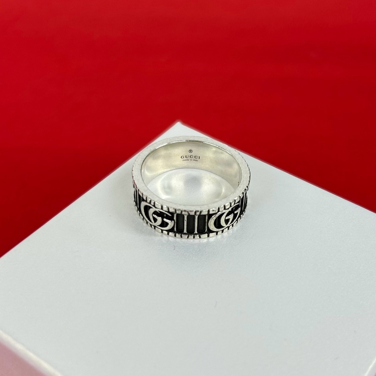 GUCCI グッチ ダブルG リング シルバー925 リング・指輪 17号 シルバー
 2970a
