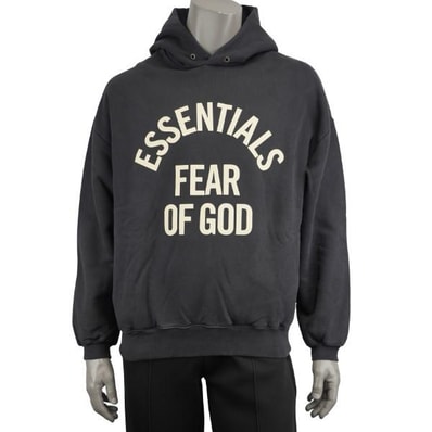 FEAR OF GOD ESSENTIALS Campus 90s Hoodie "Faded Black"