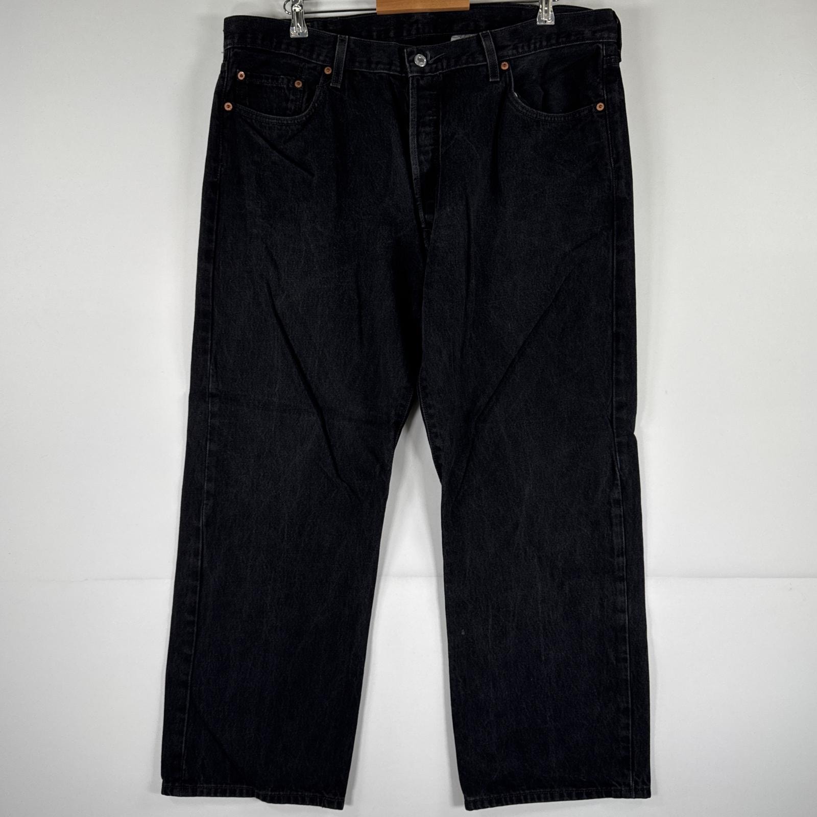 古着 リーバイス Levi's デニムパンツ 501 ジーパン ストレート 大きいサイズ ボタンフライ ジーンズ ビッグサイズ w42 L30 ブラック メンズ