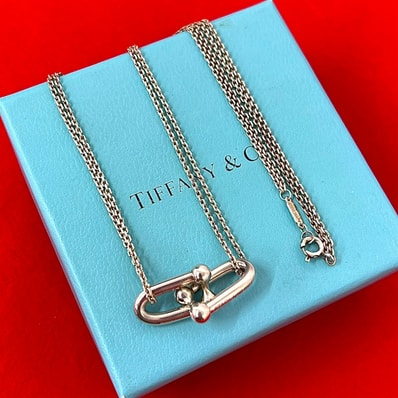 TIFFANY&Co. ティファニー ハードウェア ラージ ダブル リンク シルバー925 ネックレス シルバー
43535