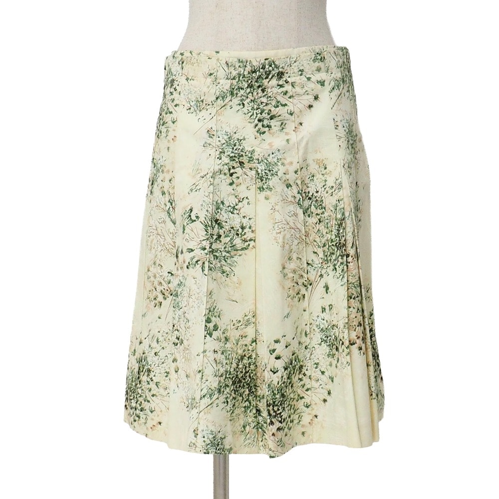 MAX MARA マックスマーラ スカート サイズ40 インバーテッドプリーツ フレアスカート 花 ブランド古着【中古】20260423/RA8996