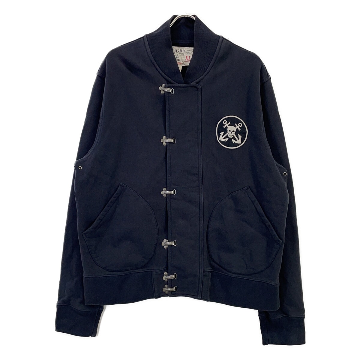 ラルフローレンラグビー ネイビー ロゴワッペン フックジャケット XL