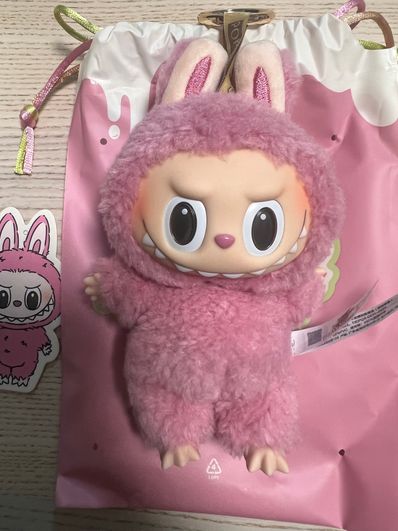 POP MART THE MONSTERS (LABUBU) Exciting Macaron Plush Series LYCHEE BERRY