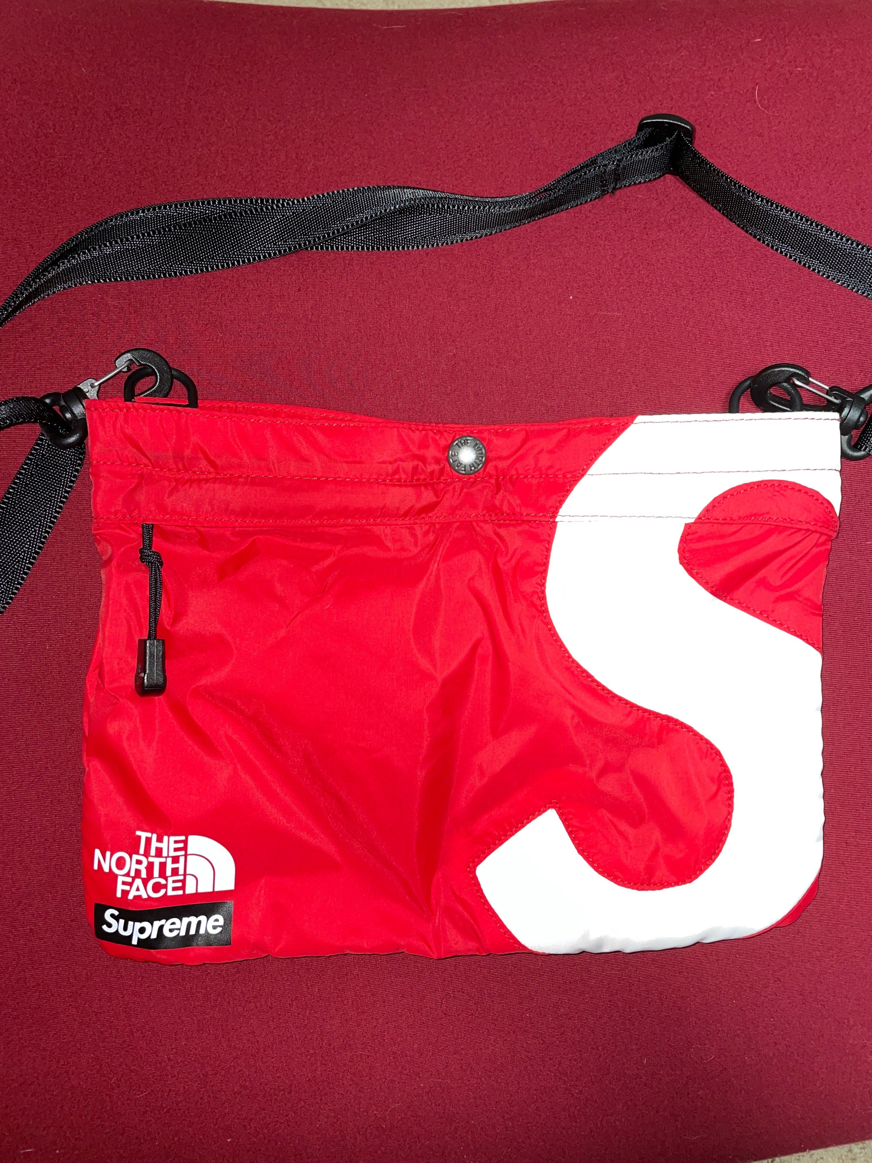 Supreme x The North Face S Logo Shoulder Bag "Red"