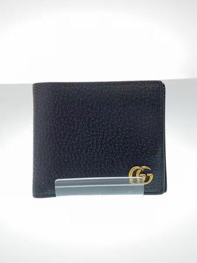 GUCCI GG Marmont Leather Coin Wallet "Black"