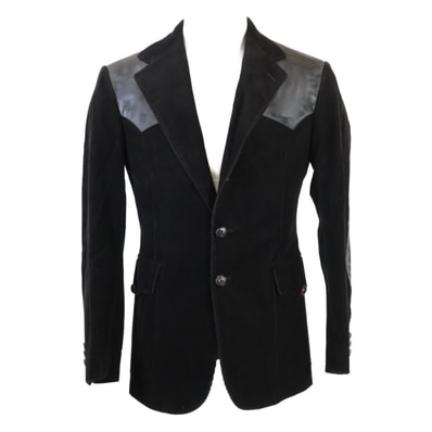 ダブルアールエル 【新品同様/国内正規】MNRRSPC27620073 エルボーパッチ ヨークレザー コーデュロイ 36