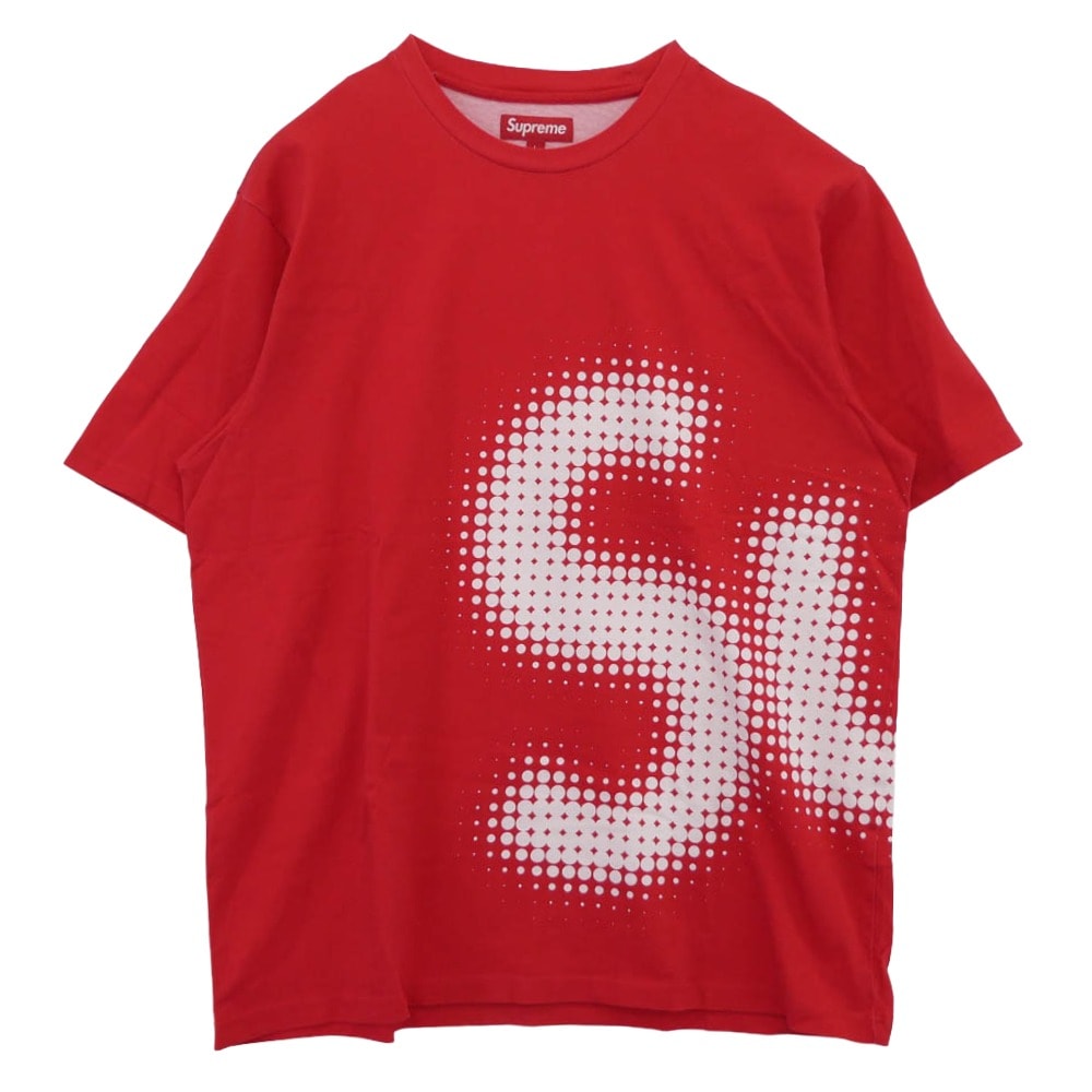 Supreme シュプリーム Tシャツ 24SS Halftone S/S Top ハーフトーン Tシャツ 半袖カットソー レッド系 L【新古品】【未使用】【中古】